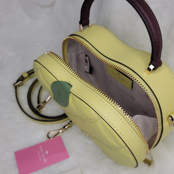 kate spade Bags Nwt Kate Spade Quilted Honeycrisp Green Apple Top Handle Satchel Crossbody
